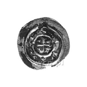 Ładysław III 1204-1205, denar, Aw: Krzyż w rozecie i oz...