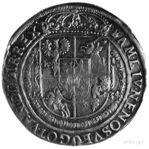 talar 1634, Bydgoszcz, Aw: Półpostać króla i napis, Rw:...