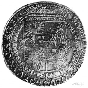 talar 1647, Kraków, Aw: Popiersie w koronie i napis, Rw...