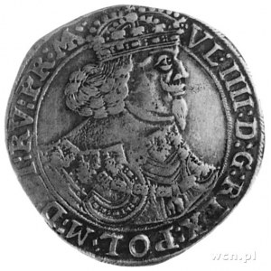 półtalar 1647, Kraków, Aw: Popiersie w koronie i napis,...