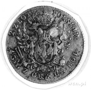 2 złote 1816, Warszawa, Aw: Głowa i napis, Rw: Orzeł i ...