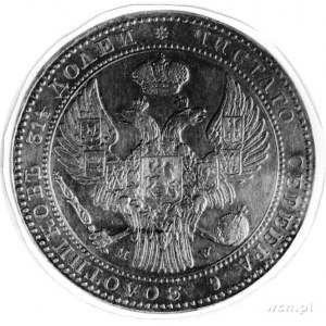 1 1/2 rubla= 10 złotych 1837, Warszawa, j.w., Plage 333