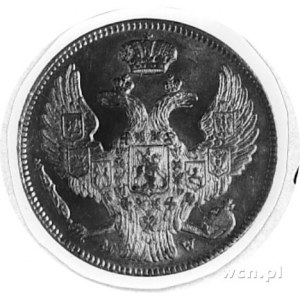 30 kopiejek=2 złote 1837, Warszawa, Aw: Orzeł carski i ...