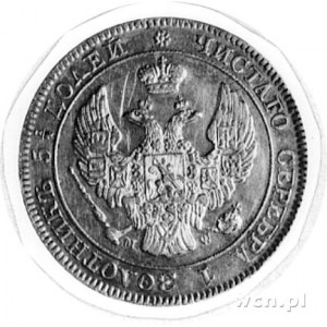 25 kopiejek=50 groszy 1847, Warszawa, j.w., Plage 386
