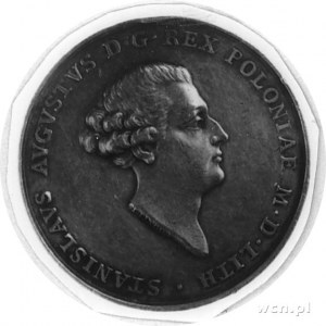 medal autorstwa T. Pingo wybity w 1764 r. z okazji koro...