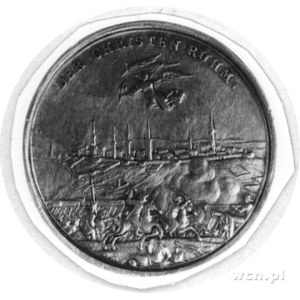 medal wybity w 1686 r. z okazji zawarcia pokoju w Budzi...