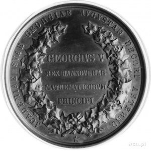 medal sygnowany BREHMER wybity w 1855 r. na zlecenie kr...
