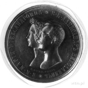 medal sygnowany H GUBE FECIT, wybity 1841 r. z okazji z...