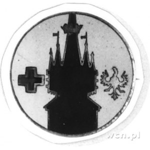 odznaka na agrafkę z wieżą Kościoła Mariackiego w Krako...