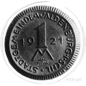 Waldenburg (Wałbrzych) 20, 50 fenigów, 1 i 1 marka 1921...