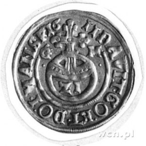 grosz 1611, Aw: Jabłko, w otoku napis z imieniem hrabie...