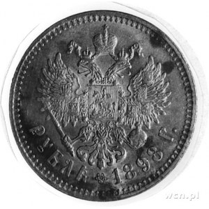rubel 1898, Bruksela, j.w., Uzdenikow 2051
