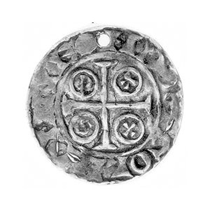 Wilhelm Zdobywca 1066-1087, denar, Aw: Popiersie na wpr...