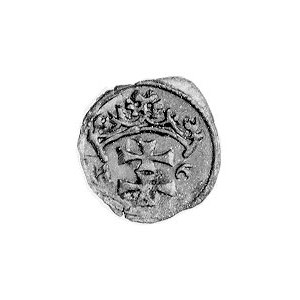 denar 1546, Gdańsk, Aw:Orzeł Prus Królewskich, Rw: Herb...