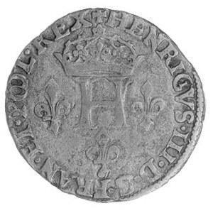 podwójny sol paryski 1582, typ II (28 septembre 1577), ...