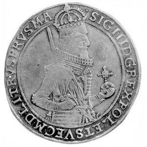 półtalar 1631, Toruń, Aw: Półpostać i napis, Rw: Herb T...