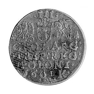 trojak 1601, Kraków, j.w., Kop. LII 2-R-, Wal. XCI.