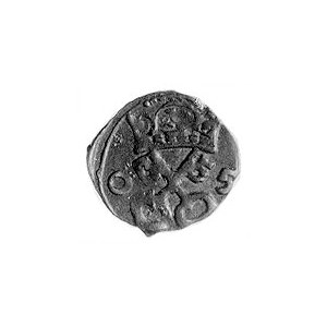 denar 1605, Poznań, Aw: Orzeł, Rw: Klucze, Gum. 1466, K...