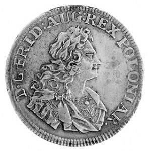 1/6 talara 1711, Drezno, Aw: Popiersie i napis, Rw: Tar...
