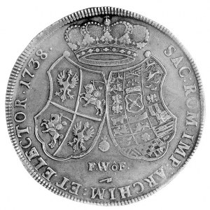 talar 1738, Drezno, j.w., Schnee 1028, Dav. 2665.