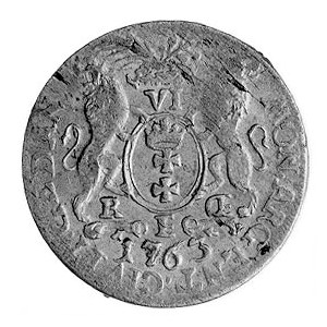 szóstak 1763, Gdańsk, j.w., Kop. 351 II 4a-R-, Merseb. ...