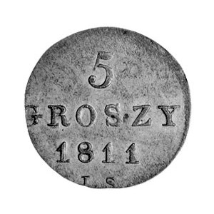 5 groszy 1811, Warszawa, Aw: Tarcza herbowa, Rw: Napis,...