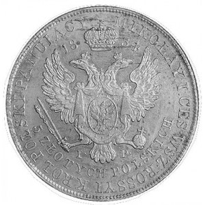 5 złotych 1834, Warszawa, Głowa i napis, Rw: Orzeł i na...