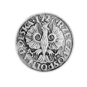 2 grosze 1927, jak moneta obiegowa, Parchimowicz P-104e...