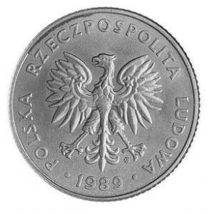 20 złotych 1989, Warszawa, jak moneta obiegowa, napis P...