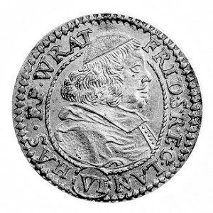 6 krajcarów 1680, Nysa, Aw: Popiersie i napis, Rw: Tarc...