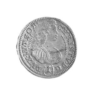 1 krajcar 1683, Oleśnica, Aw: Popiersie i napis, Rw: Or...
