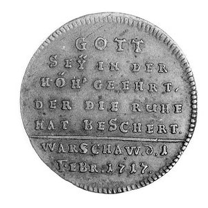 medalik bity w Saksonii na pamiątkę pokoju wewnętrznego...