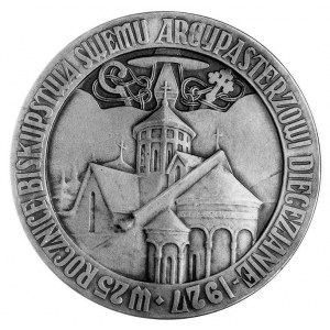 medal arcybiskupa Teodorowicza 1927 r., Aw: Popiersie w...