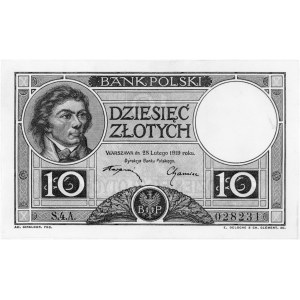 10 złotych 28.02.1919, S.4.A. 028231, Pick 54