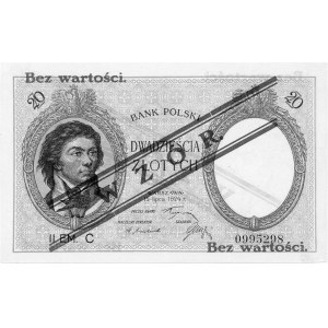 20 złotych 15.07.1924, WZÓR, Pick 63