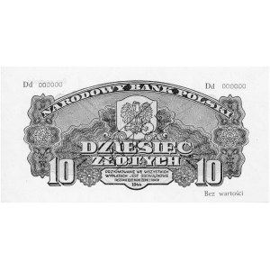 10 złotych 1944- \obowiązkowe\ Dd 000000 WZÓR