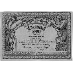 Poznań- 50 marek 31.12.1919 wydane przez Bank dla Polsk...