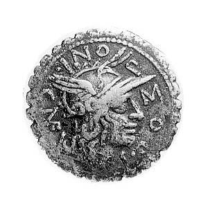 denar- L. Pomponius Cn.- 118 pne, Aw: Napis L. POMPONI ...