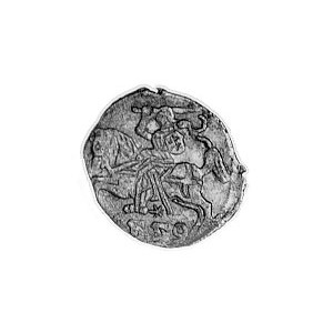 denar 1559, Wilno, Aw: Orzeł, Rw: Pogoń, Gum. 592, Kurp...