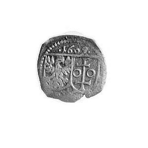 denar jednostronny 1609, Wschowa, Tarcze herbowe, Gum. ...