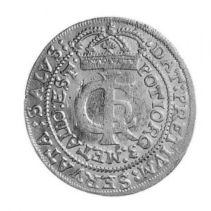 tymf 1663, Bydgoszcz, Aw: Monogram królewski i napis, R...