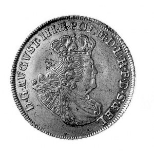 30 groszy (złotówka) 1763, Gdańsk, Aw: Popiersie w koro...