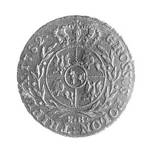 trojak 1782, Warszawa, j.w., Plage 184, rzadki.