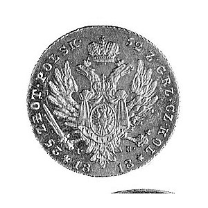 25 złotych 1818, Warszawa, Aw: Głowa i napis, Rw: Dwugł...