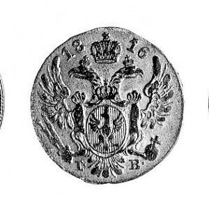 10 groszy 1816, Warszawa, Aw: Dwugłowy orzeł, Rw: Nomin...