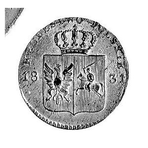 10 groszy 1831, Warszawa, j.w., Plage 277.