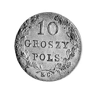 10 groszy 1831, Warszawa, j.w., Plage 277.
