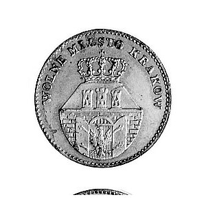 5 groszy 1835, Wiedeń, Aw: Herb Krakowa, Rw: Nominał w ...