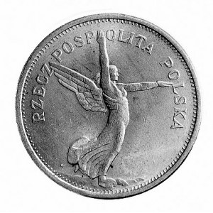 5 złotych 1928, Warszawa, Nike, rzadka w tym stanie zac...