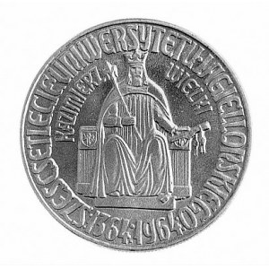 10 złotych 1964, Kazimierz Wielki na tronie, bez napisu...